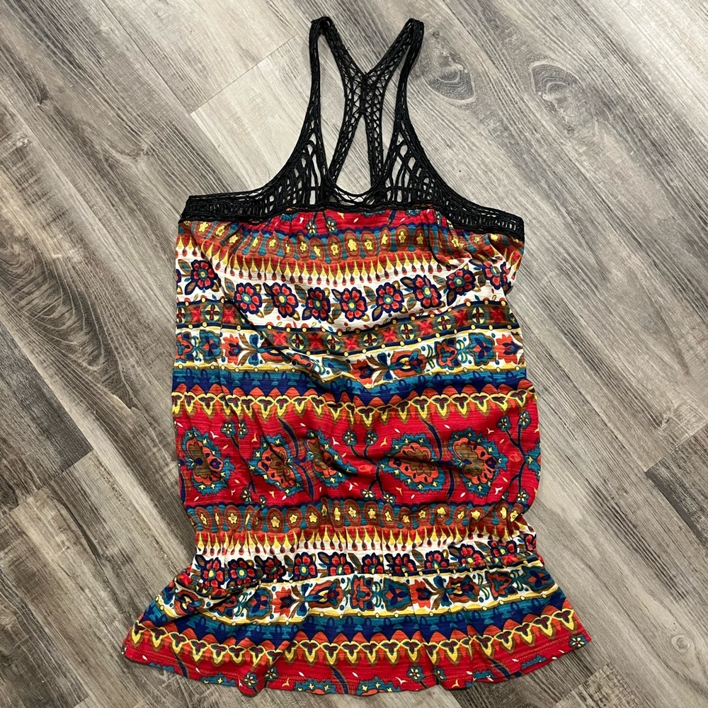 Free People colorful print tank top